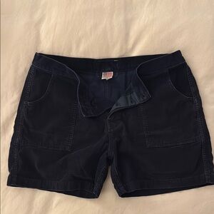 Navy Blue CORD Shorts